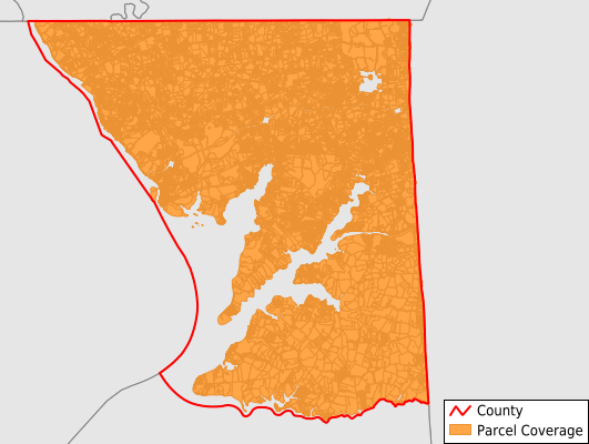 Cecil County Maryland GIS Parcel Data Download Coverage