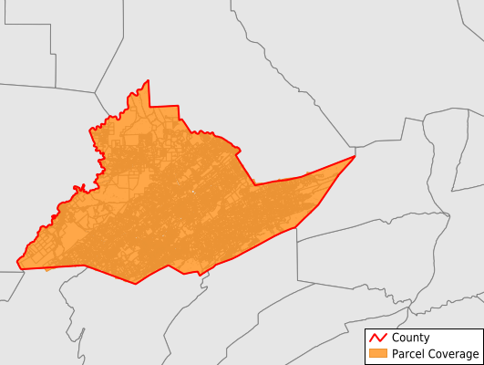 Centre County Pennsylvania GIS Parcel Data Download Coverage