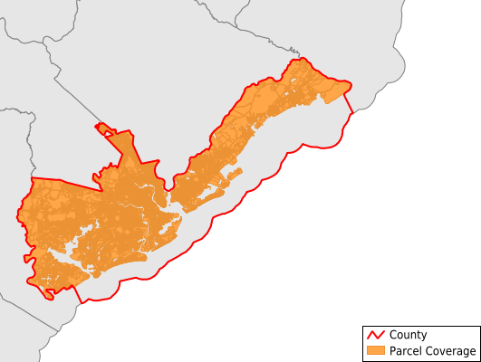 Charleston County South Carolina GIS Parcel Data Download Coverage