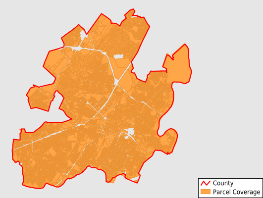 Charlottesville City Virginia GIS Parcel Data Download Coverage