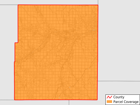 Chase County Kansas GIS Parcel Data Download Coverage