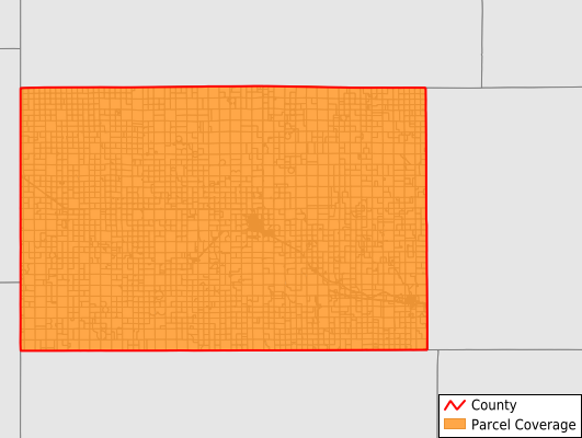 Chase County Nebraska GIS Parcel Data Download Coverage