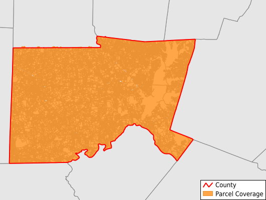 Chatham County North Carolina GIS Parcel Data Download Coverage