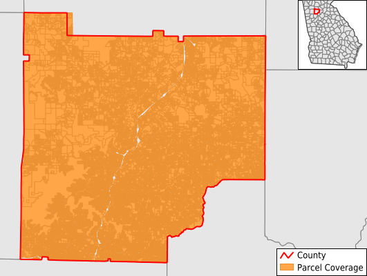 Cherokee County Georgia GIS Parcel Data Download Coverage