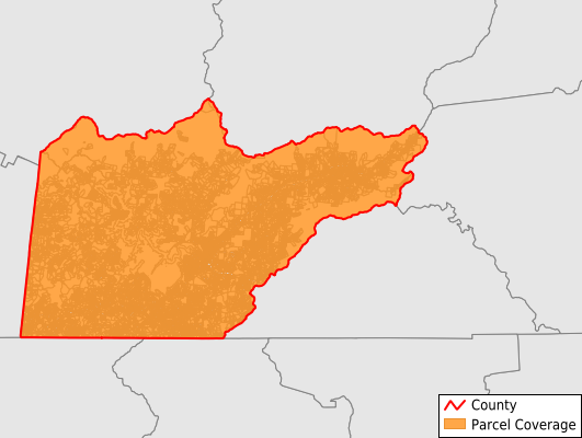Cherokee County North Carolina GIS Parcel Data Download Coverage