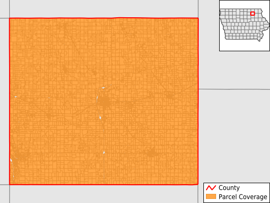 Chickasaw County Iowa GIS Parcel Data Download Coverage