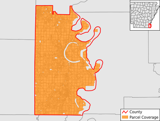 Chicot County Arkansas GIS Parcel Data Download Coverage