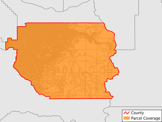Clackamas County Oregon GIS Parcel Data Download Coverage