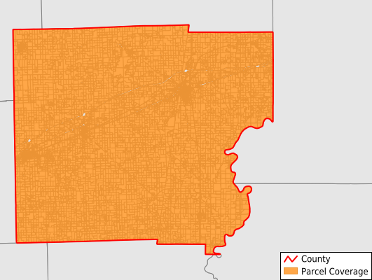 Clark County Illinois GIS Parcel Data Download Coverage