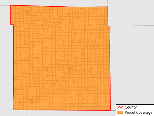 Clark County Kansas GIS Parcel Data Download Coverage