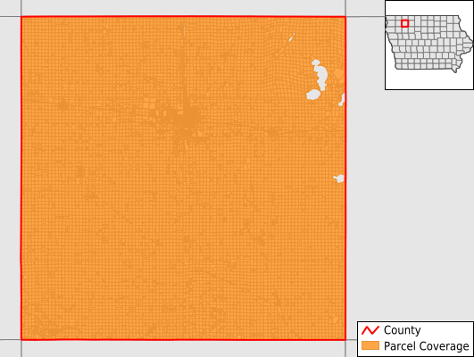 Clay County Iowa GIS Parcel Data Download Coverage