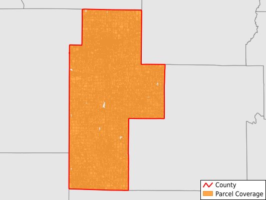 Clay County Indiana GIS Parcel Data Download Coverage