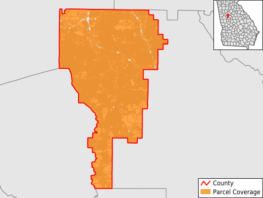 Clayton County Ga Parcel Data Coverage Map 
