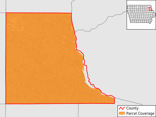 Clayton County Iowa GIS Parcel Data Download Coverage
