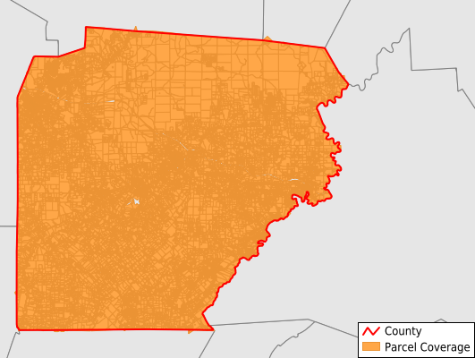 Clearfield County Pennsylvania GIS Parcel Data Download Coverage