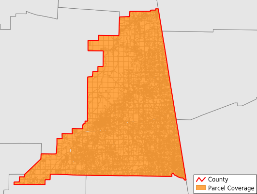 Cleburne County Alabama GIS Parcel Data Download Coverage