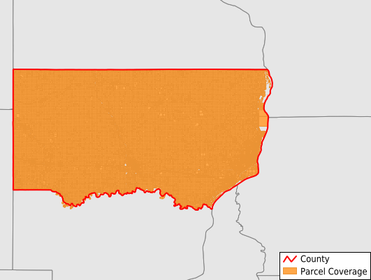 Clinton County Iowa GIS Parcel Data Download Coverage