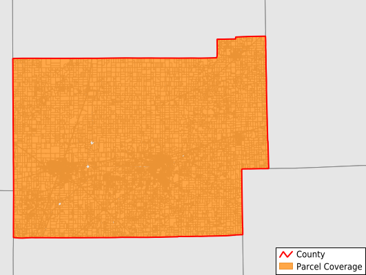 Coles County Illinois GIS Parcel Data Download Coverage