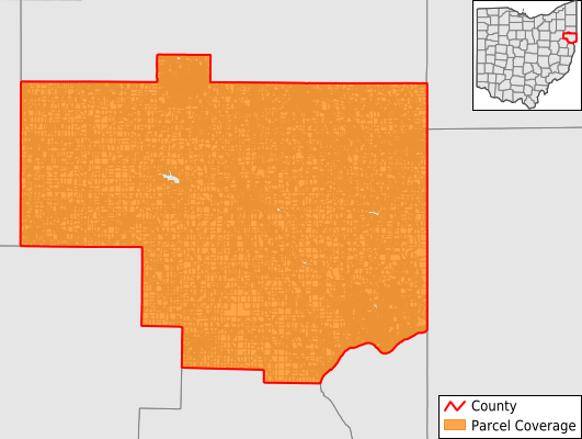 Columbiana County Ohio GIS Parcel Data Download Coverage