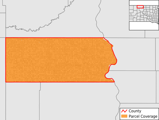 Corson County South Dakota GIS Parcel Data Download Coverage
