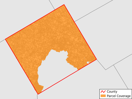 Coryell County Texas GIS Parcel Data Download Coverage