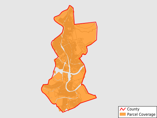 Covington City Virginia GIS Parcel Data Download Coverage