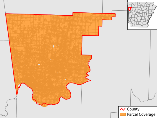 Crawford County Arkansas GIS Parcel Data Download Coverage