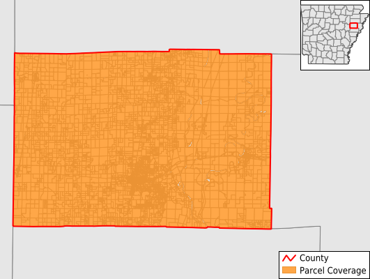 Cross County Arkansas GIS Parcel Data Download Coverage
