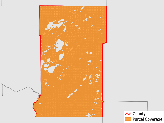 Crow Wing County Minnesota GIS Parcel Data Download Coverage