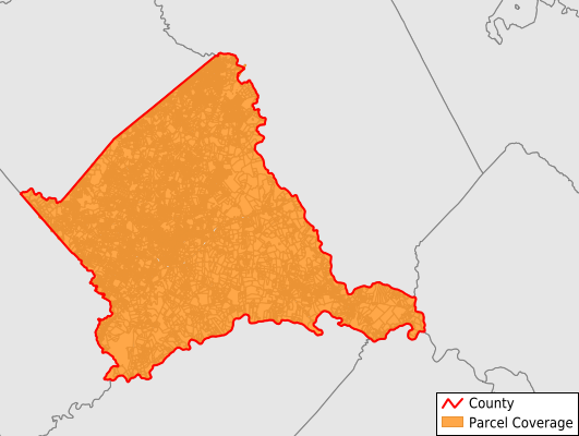 Culpeper County Va Parcel Data Coverage Map 