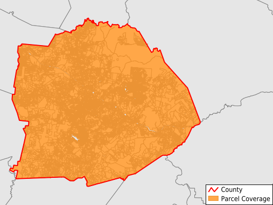 Cumberland County Tennessee GIS Parcel Data Download Coverage