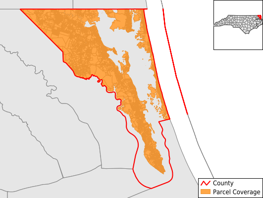 Currituck County North Carolina GIS Parcel Data Download Coverage