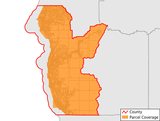 Curry County Oregon GIS Parcel Data Download Coverage
