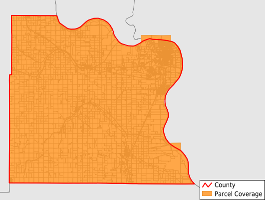 Dakota County Nebraska GIS Parcel Data Download Coverage