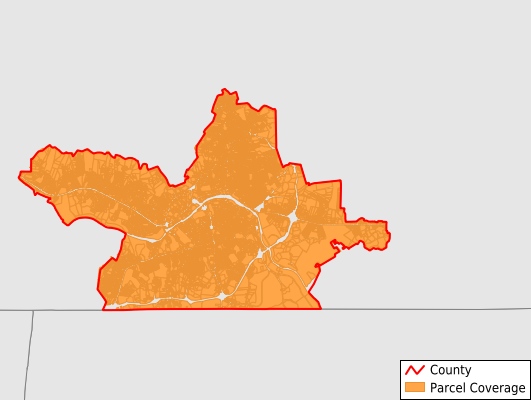 Danville City Virginia GIS Parcel Data Download Coverage