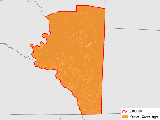 Davidson County North Carolina GIS Parcel Data Download Coverage