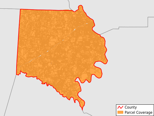 Davie County North Carolina GIS Parcel Data Download Coverage