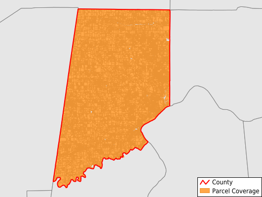 Dearborn County Indiana GIS Parcel Data Download Coverage