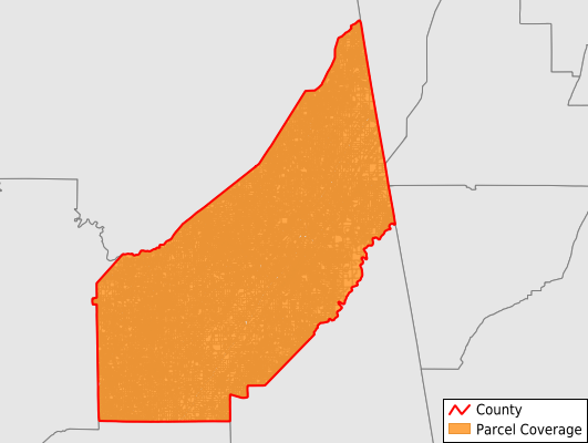 DeKalb County Alabama GIS Parcel Data Download Coverage