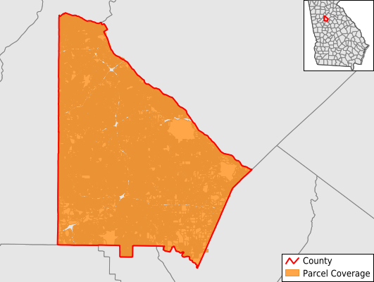 DeKalb County Georgia GIS Parcel Data Download Coverage