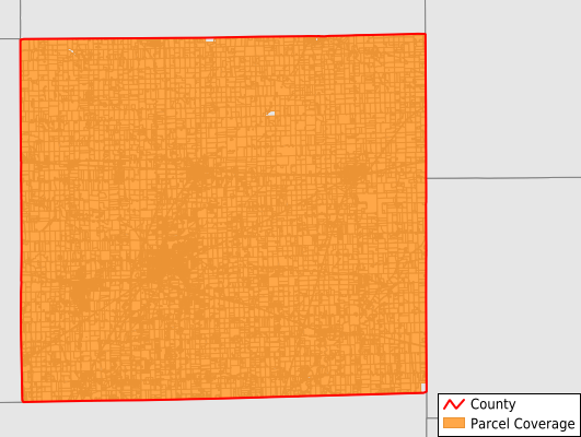 DeKalb County Indiana GIS Parcel Data Download Coverage