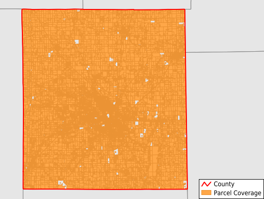 Delaware County Indiana GIS Parcel Data Download Coverage