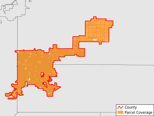Denver County Colorado GIS Parcel Data Download Coverage
