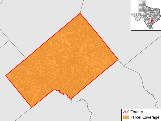 DeWitt County Texas GIS Parcel Data Download Coverage
