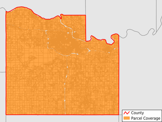 Douglas County Kansas GIS Parcel Data Download Coverage