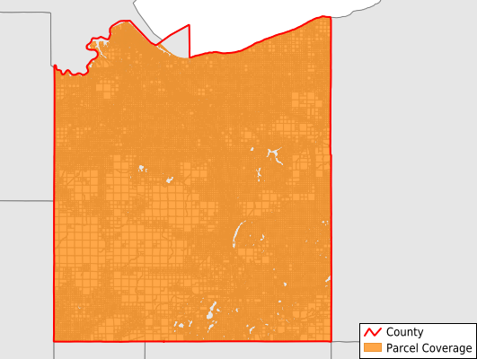 Douglas County Wisconsin GIS Parcel Data Download Coverage