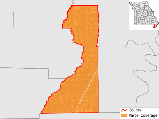 Dunklin County Missouri GIS Parcel Data Download Coverage