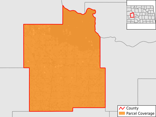 Dunn County North Dakota GIS Parcel Data Download Coverage
