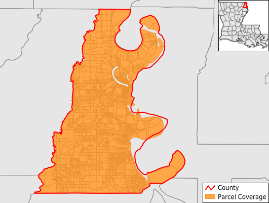 East Carroll Parish Louisiana GIS Parcel Data Download Coverage