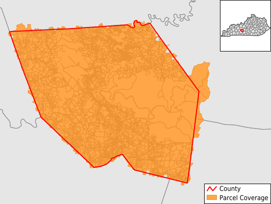 Edmonson County Kentucky GIS Parcel Data Download Coverage